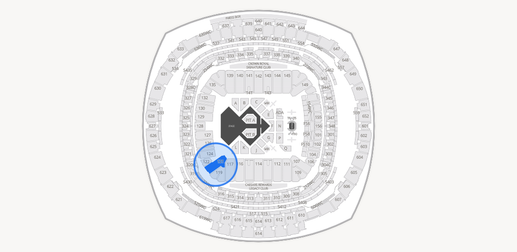 Caesars Superdome Seating Chart