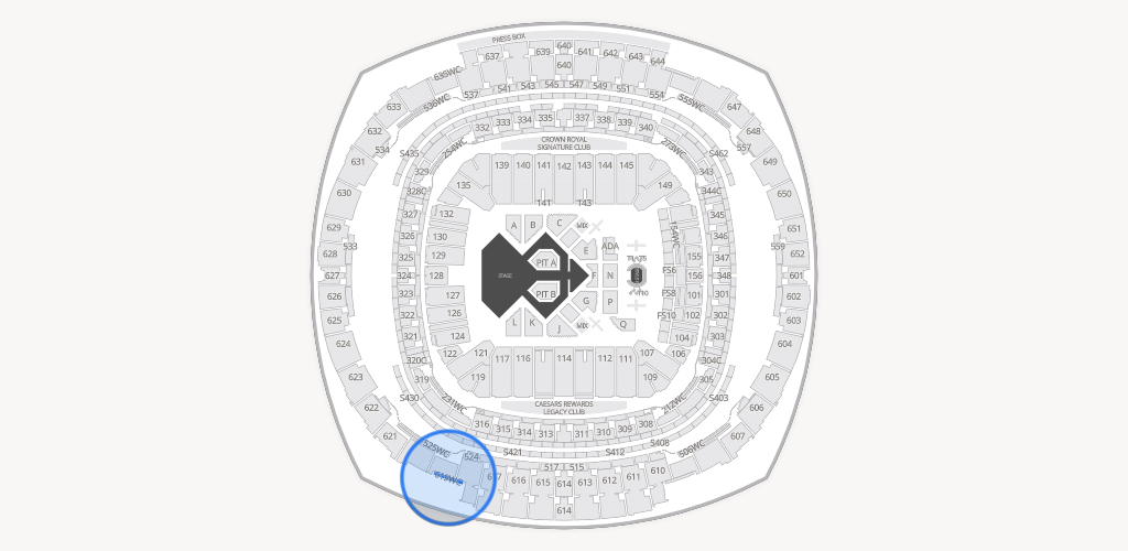 Caesars Superdome Seating Chart