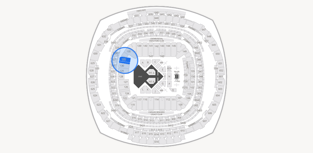 Caesars Superdome Seating Chart