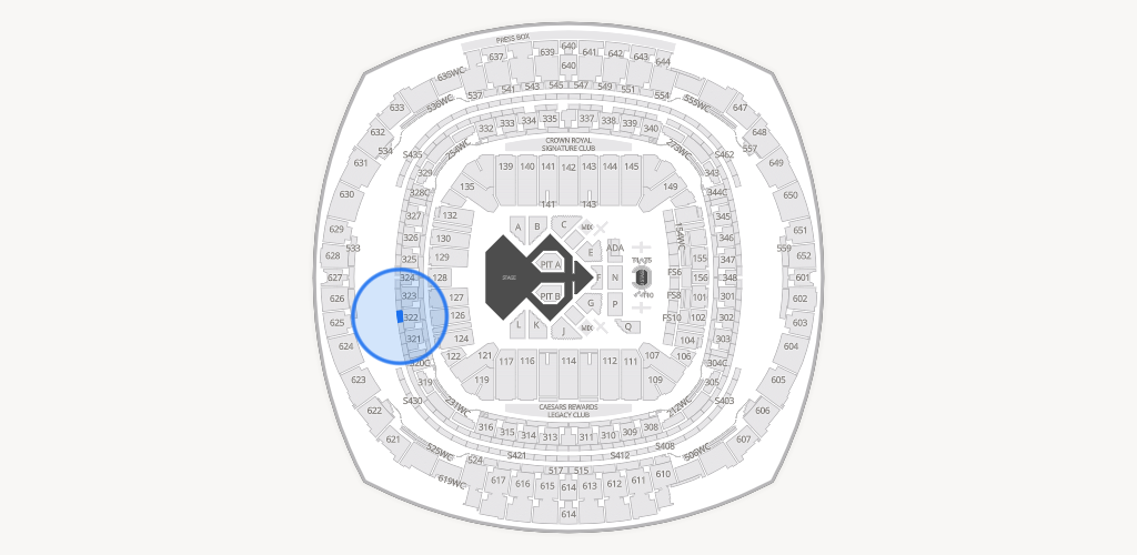 Caesars Superdome Seating Chart