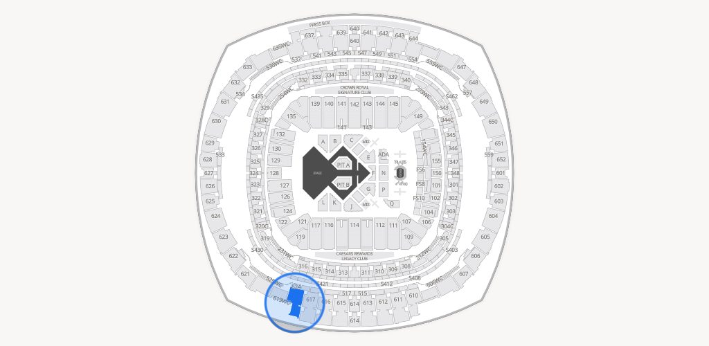 Caesars Superdome Seating Chart