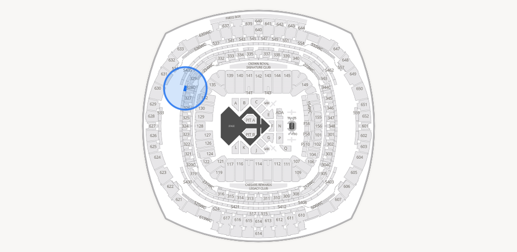 Caesars Superdome Seating Chart