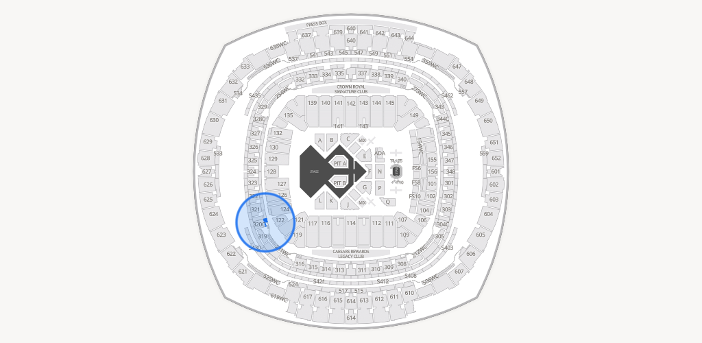 Caesars Superdome Seating Chart