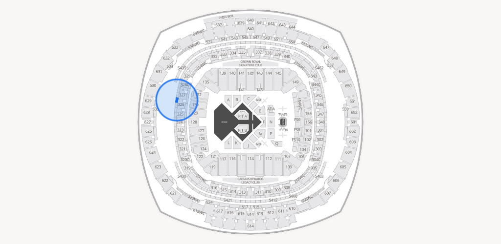 Caesars Superdome Seating Chart