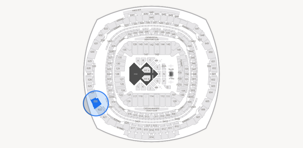 Caesars Superdome Seating Chart