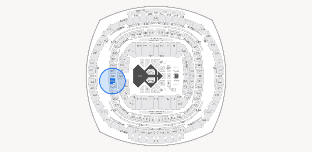 Caesars Superdome Seating Chart