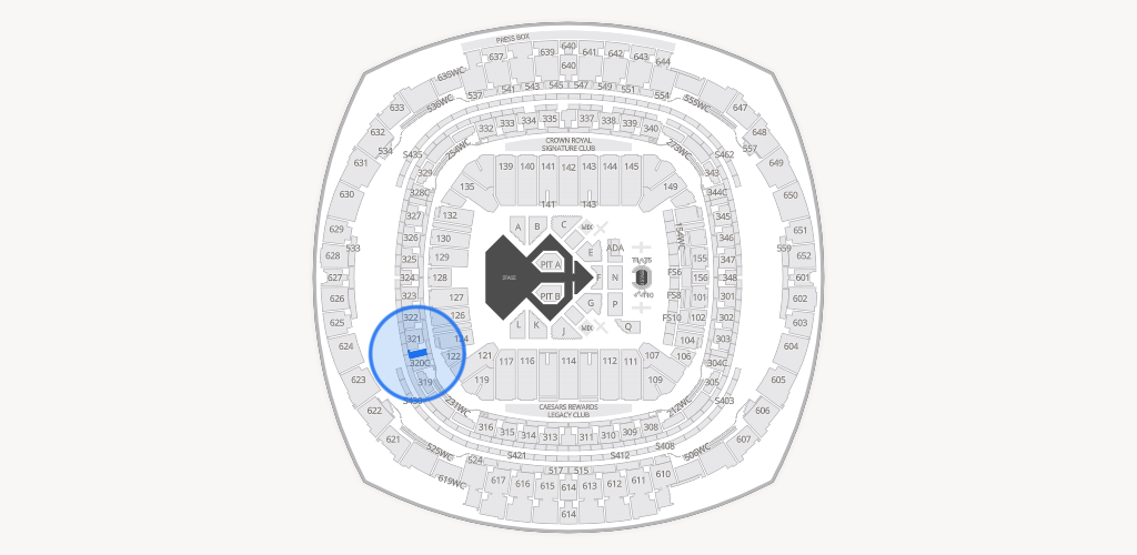 Caesars Superdome Seating Chart