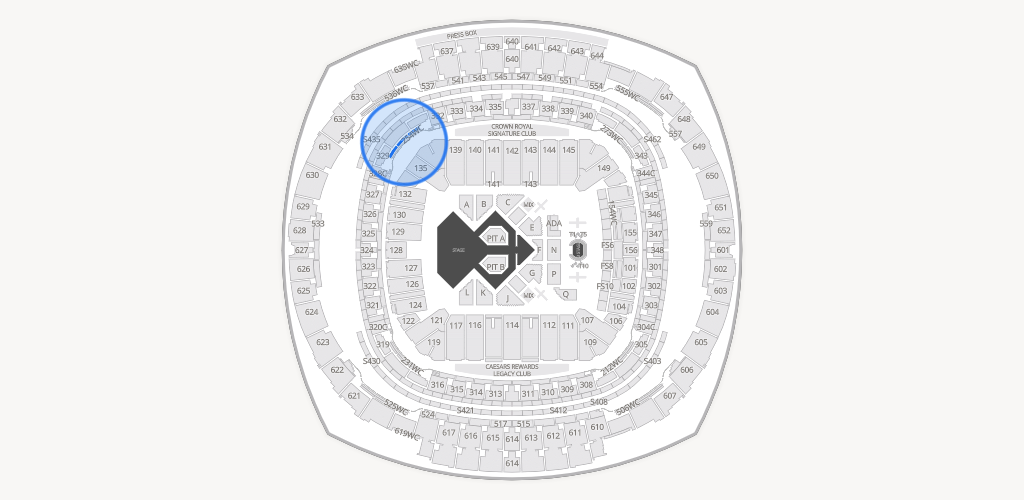 Caesars Superdome Seating Chart