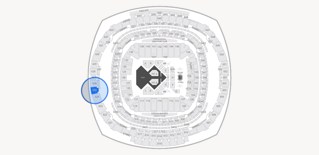 Caesars Superdome Seating Chart