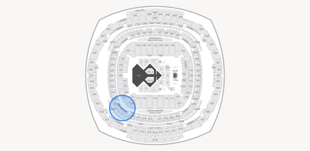 Caesars Superdome Seating Chart