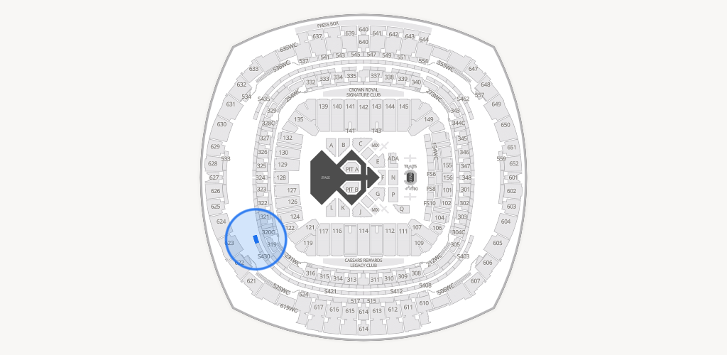 Caesars Superdome Seating Chart