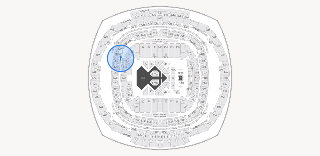 Caesars Superdome Seating Chart