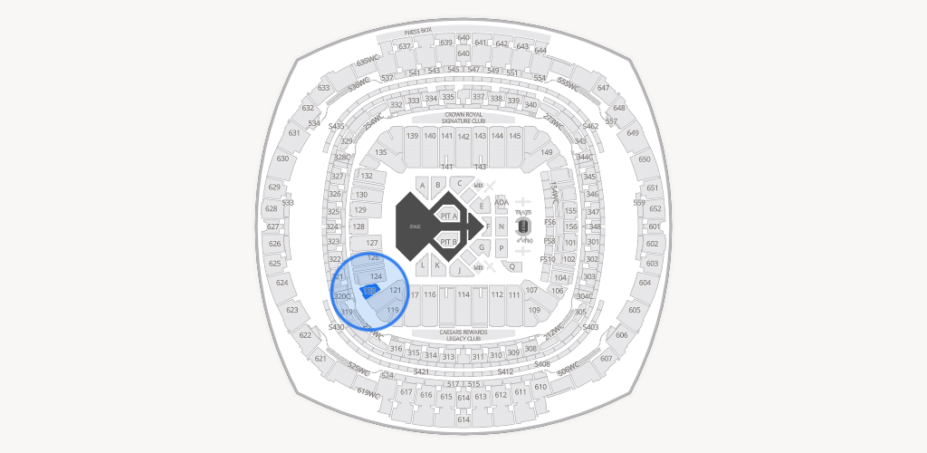 Caesars Superdome Seating Chart