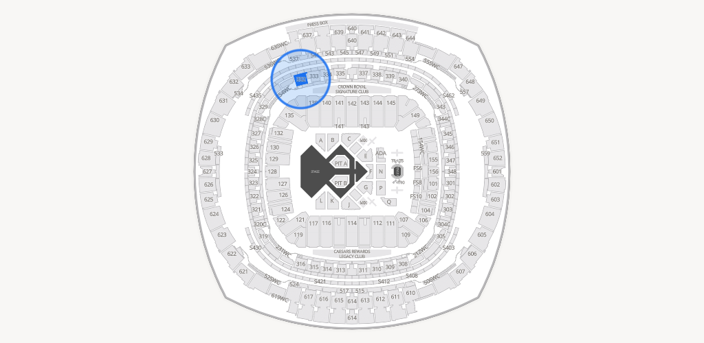 Caesars Superdome Seating Chart