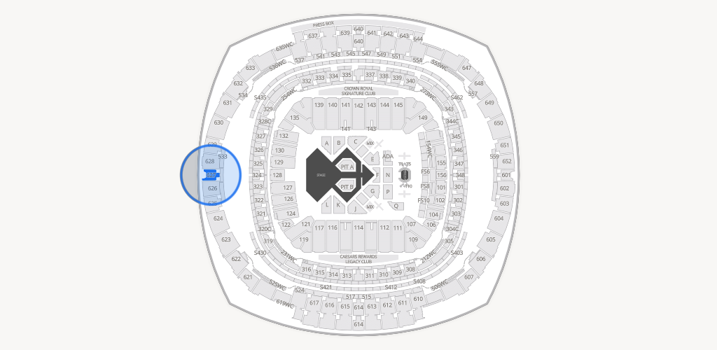 Caesars Superdome Seating Chart