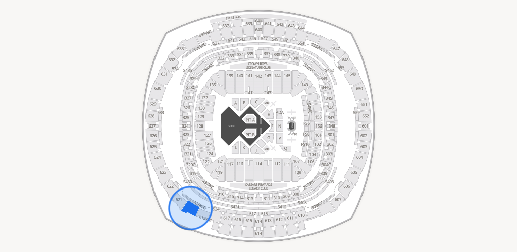 Caesars Superdome Seating Chart