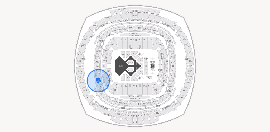 Caesars Superdome Seating Chart