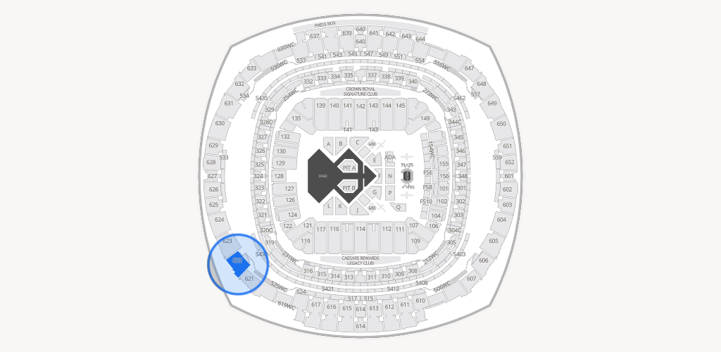 Caesars Superdome Seating Chart
