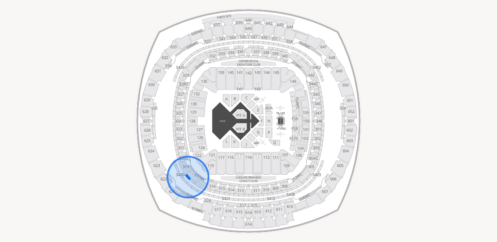 Caesars Superdome Seating Chart
