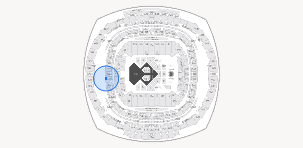 Caesars Superdome Seating Chart