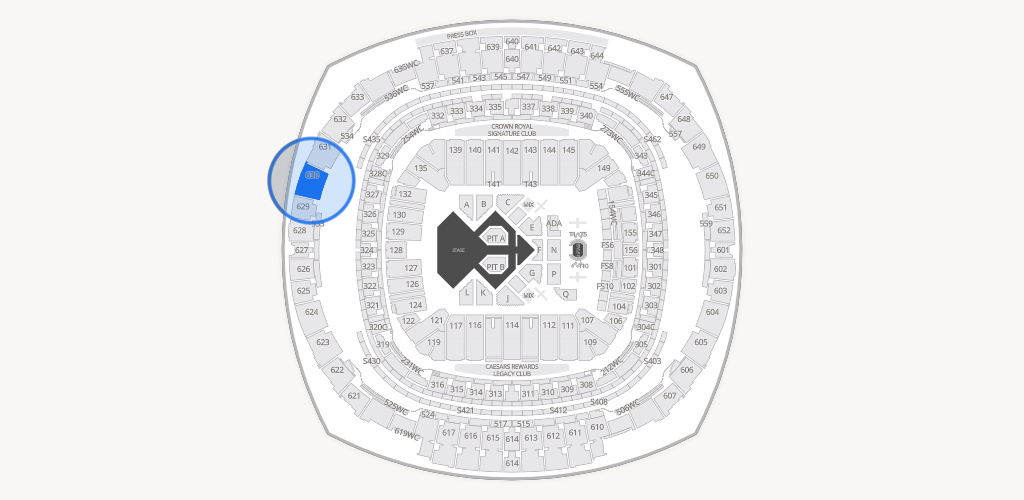 Caesars Superdome Seating Chart