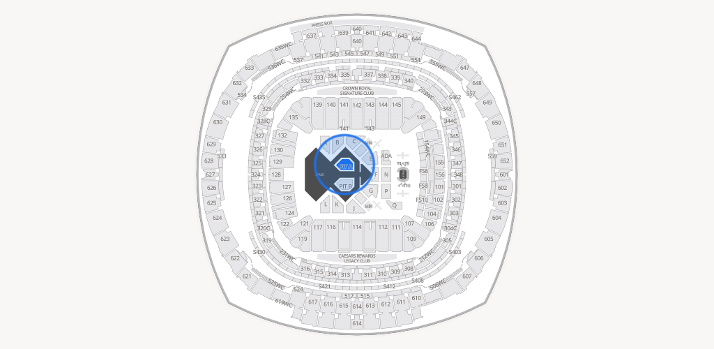 Caesars Superdome Seating Chart
