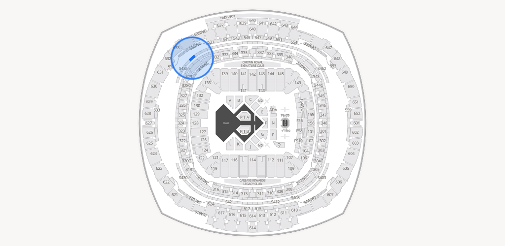 Caesars Superdome Seating Chart
