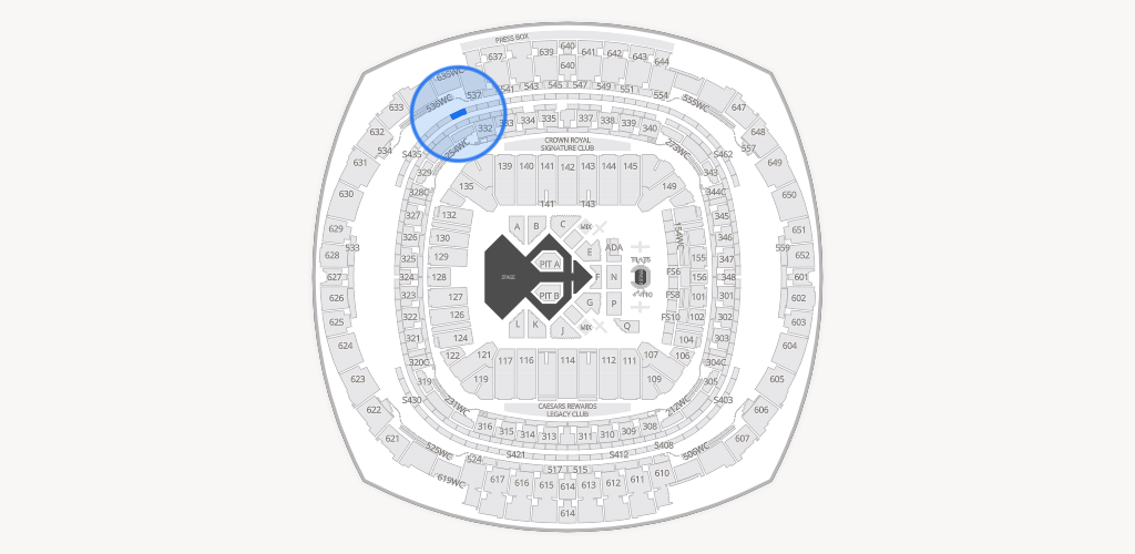 Caesars Superdome Seating Chart