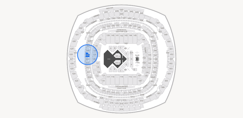 Caesars Superdome Seating Chart