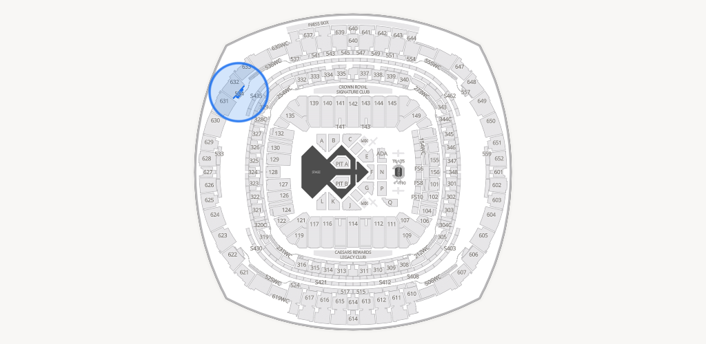 Caesars Superdome Seating Chart