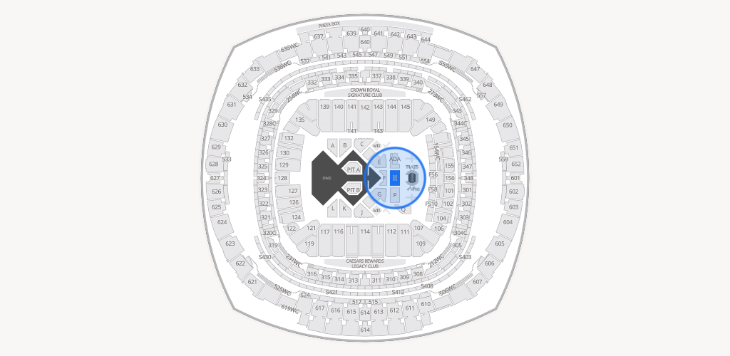 Caesars Superdome Seating Chart