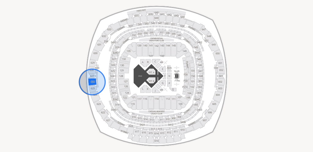 Caesars Superdome Seating Chart