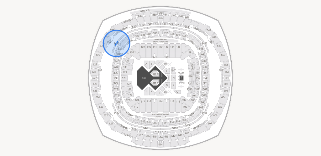 Caesars Superdome Seating Chart