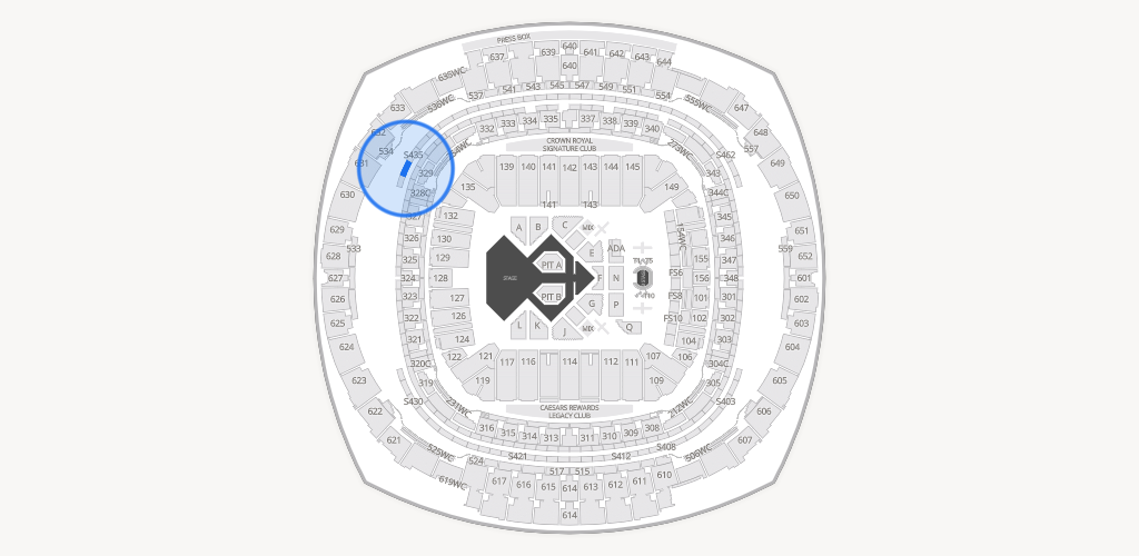 Caesars Superdome Seating Chart