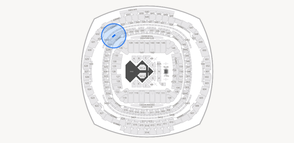 Caesars Superdome Seating Chart