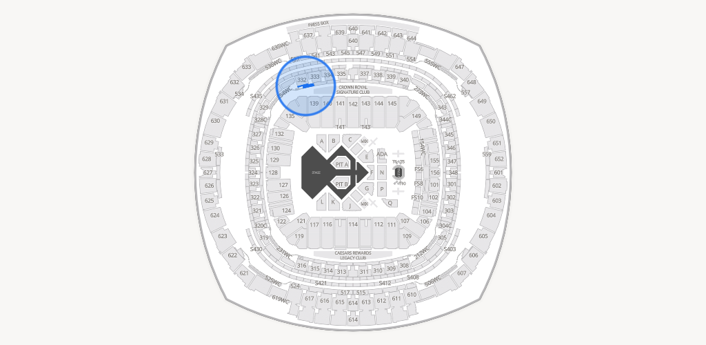 Caesars Superdome Seating Chart