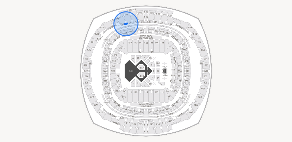 Caesars Superdome Seating Chart