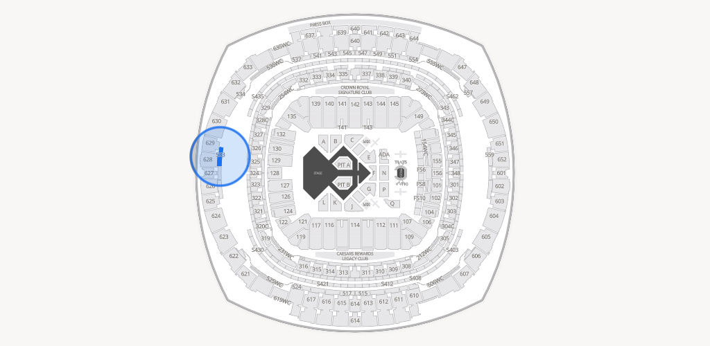 Caesars Superdome Seating Chart