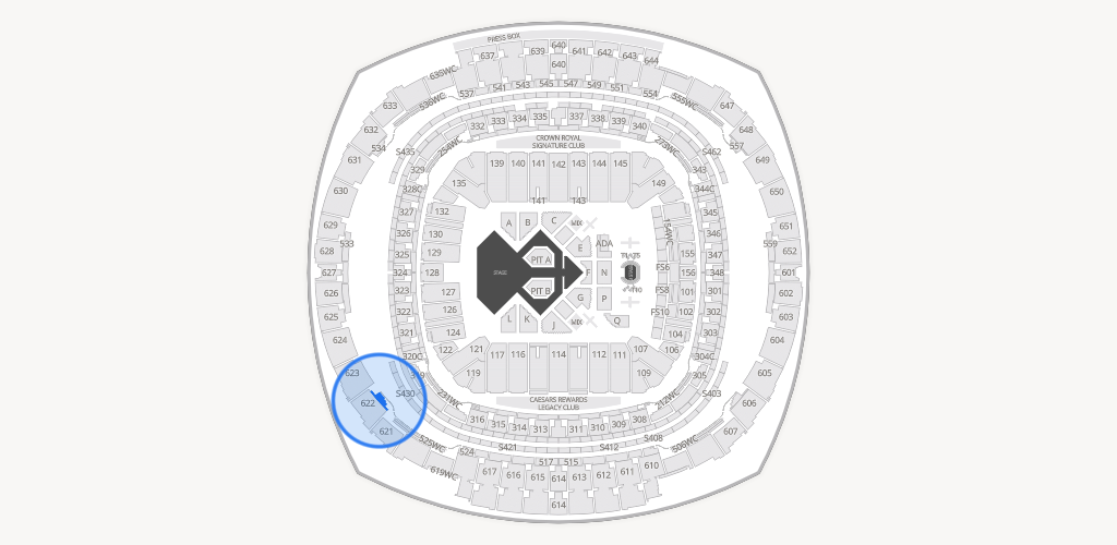 Caesars Superdome Seating Chart