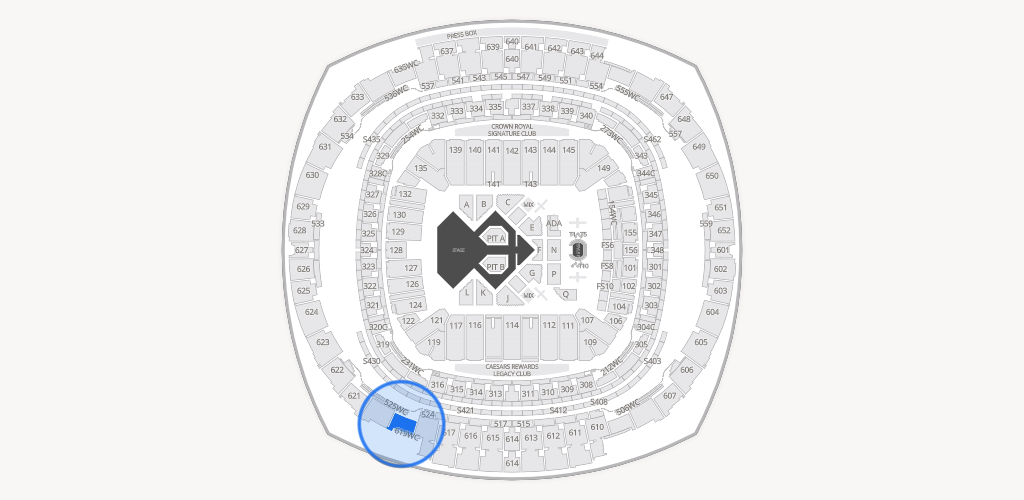 Caesars Superdome Seating Chart
