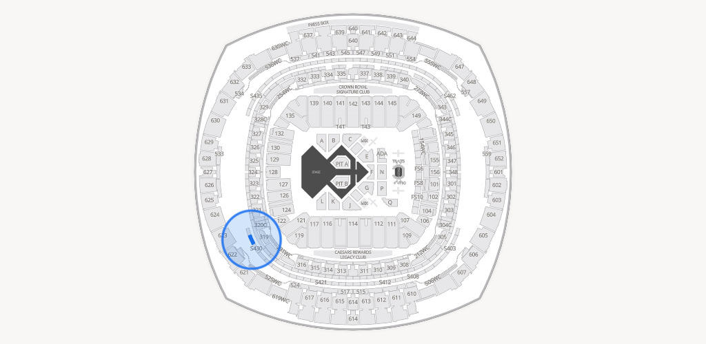 Caesars Superdome Seating Chart