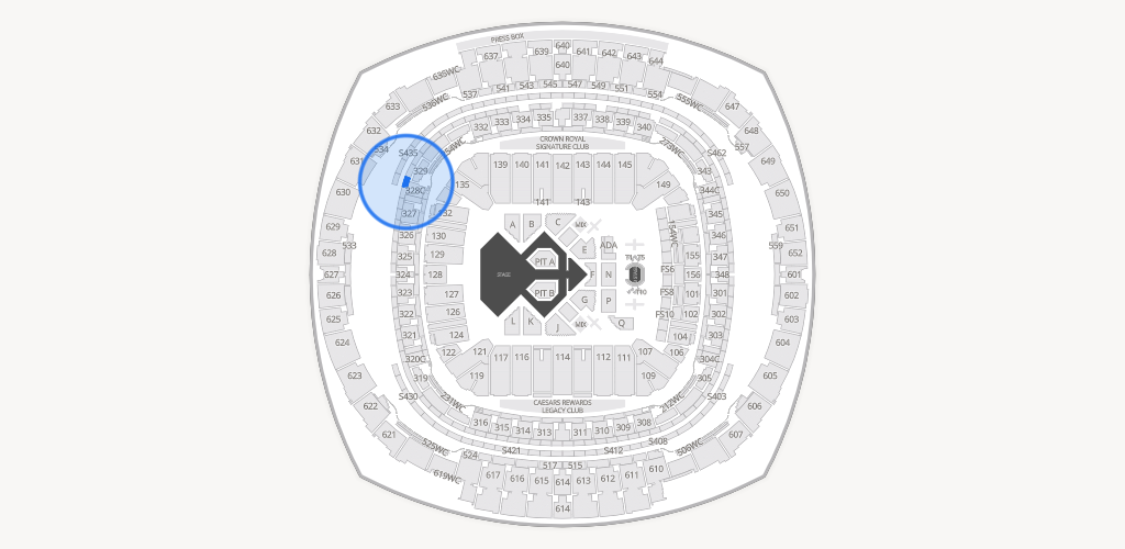 Caesars Superdome Seating Chart