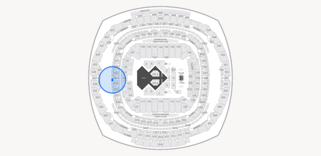 Caesars Superdome Seating Chart