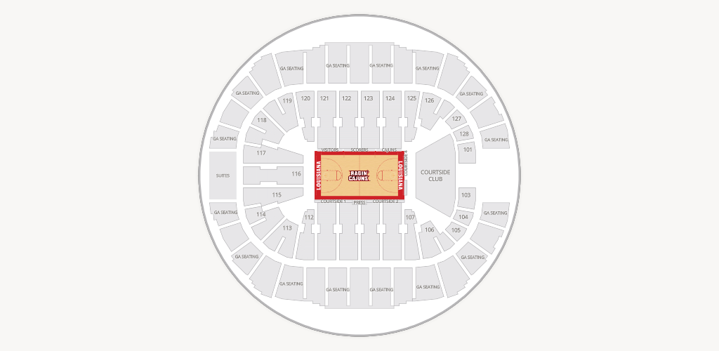Cajundome Seating Chart