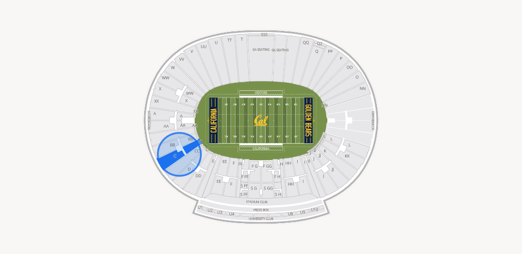 California Memorial Stadium Seating Chart