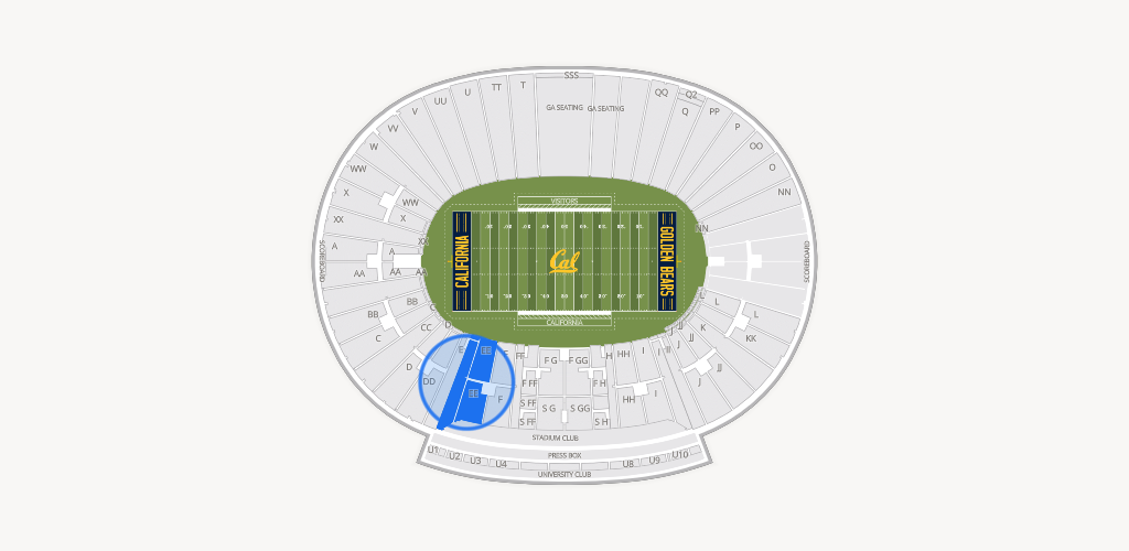 California Memorial Stadium Seating Chart