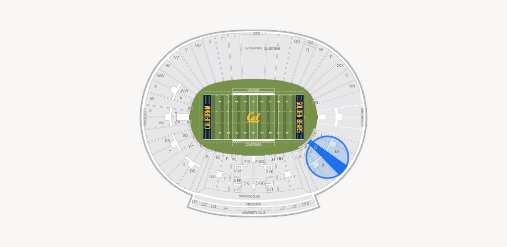 California Memorial Stadium Seating Chart