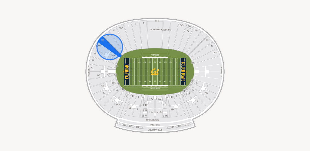 California Memorial Stadium Seating Chart