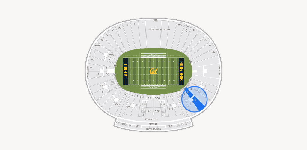 California Memorial Stadium Seating Chart