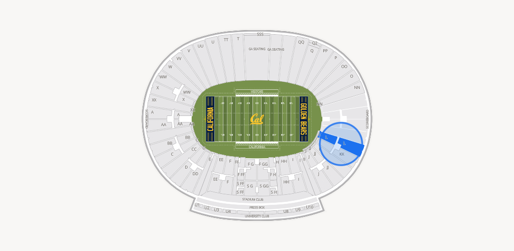 California Memorial Stadium Seating Chart